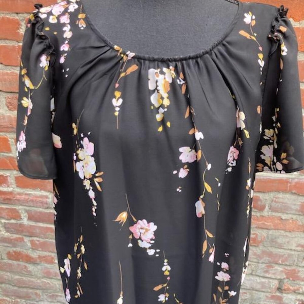 Silky Japanese Cherry Blossom Blouse